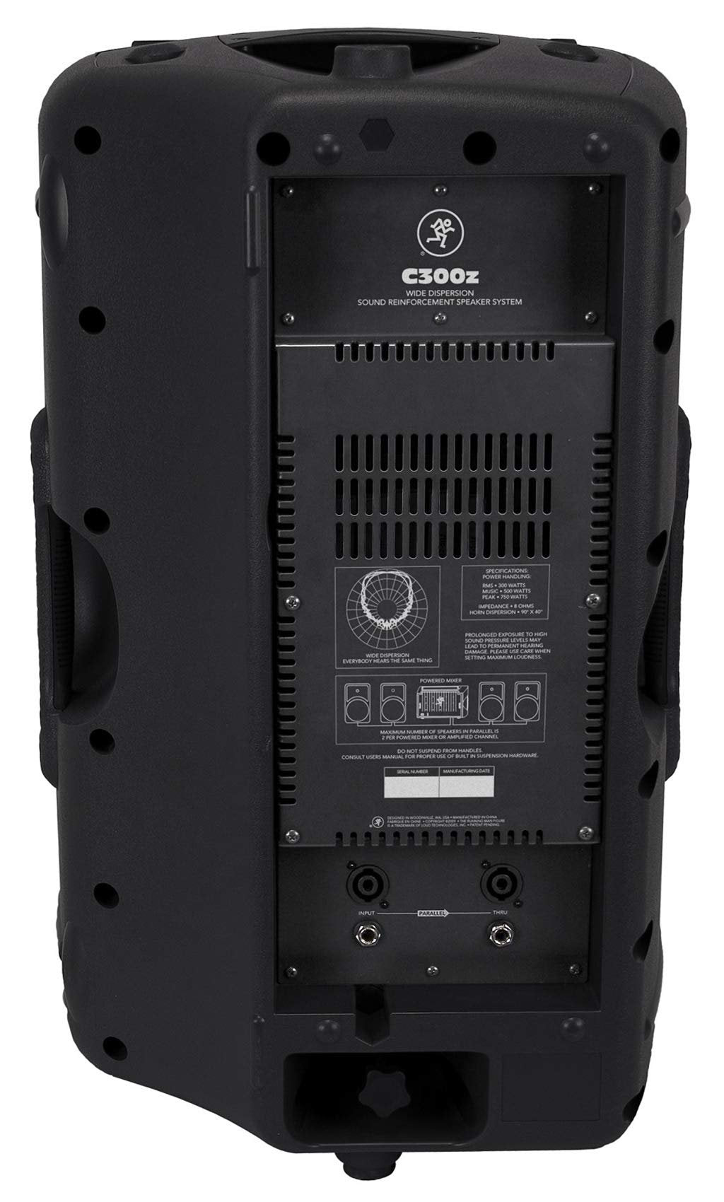 Mackie C Series, 10-Inch 2-way Compact Passive SR Loudspeaker (C200)