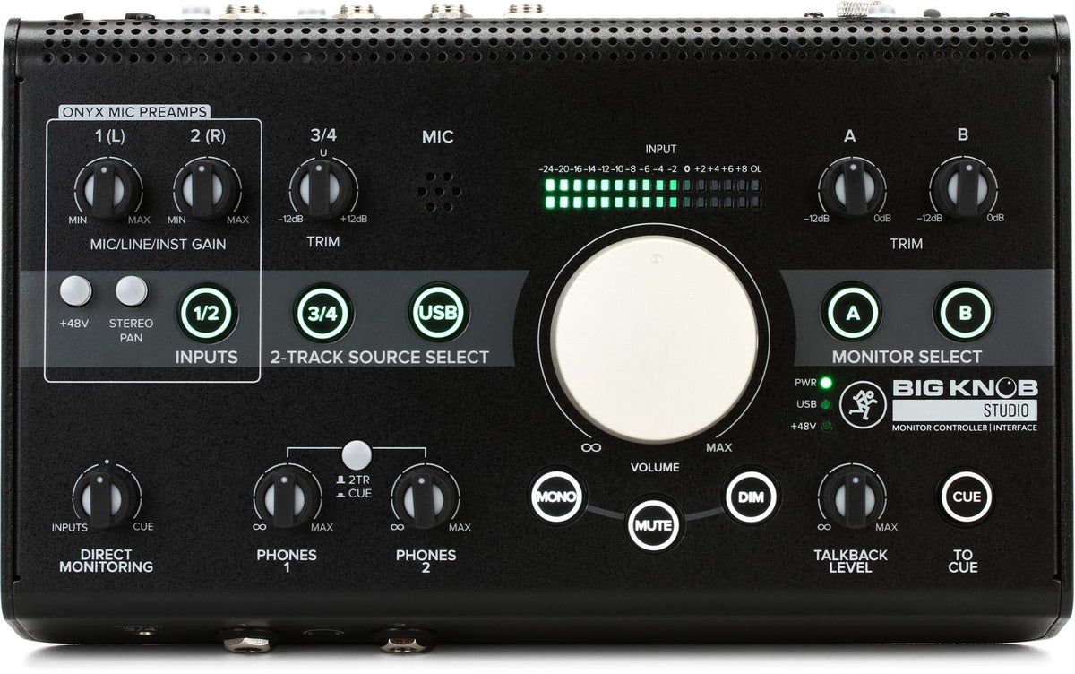 Mackie Big Knob Series, 3x2 Studio Monitor Controller 192kHz USB I/O (BIG KNOB STUDIO)