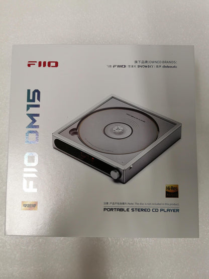 FiiO DM15 Portable Stereo CD Player with True 24Bit R2R DAC, 1150mW+1150mW High-Power Output, aptX Adaptive Bluetooth Transmitter, 24 Sound Presets, USB/CD HiFi Audio, HD Display