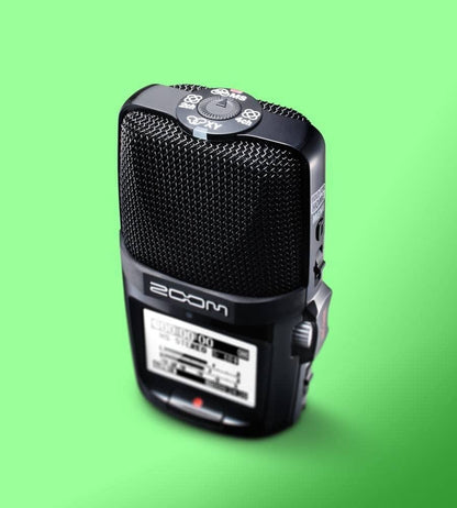 Zoom H2n Stereo/Surround-Sound Portable Recorder, 5 Built-In Microphones, X/Y, Mid-Side, Surround Sound, Ambisonics Mode, Records to SD Card, For Recording Music, Audio for Video, and Interviews