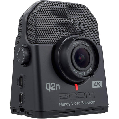 Zoom Q2n-4K Handy Video Recorder,16 GB SD Card,Tripod,Rechargeable Batteries and Cloth