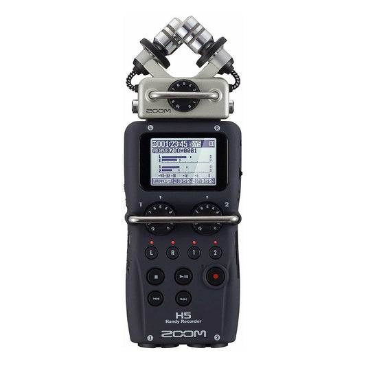 Zoom H5 Portable Handy 4 Track Interchangeable Digital Audio Recorder System