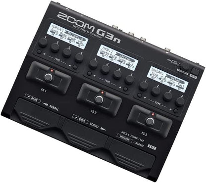 Zoom G3n Guitar Multi-Effects Processor Pedal, With 70+ Built-in effects, Amp Modeling, Stereo Effects, Looper, Rhythm Section, Tuner