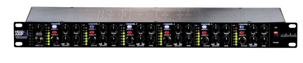 ART HeadAmp6 Pro 6 Channel Professional Headphone Amplifier With EQ