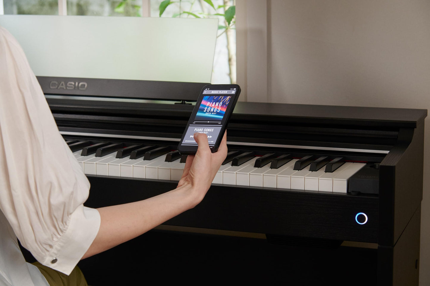 Casio CELVIANO AP-S200 Console Digital Piano, with 88 Weighted Keys, 19 Tones, 40W Speaker System, Bluetooth Audio/MIDI, USB, Rosewood Finish