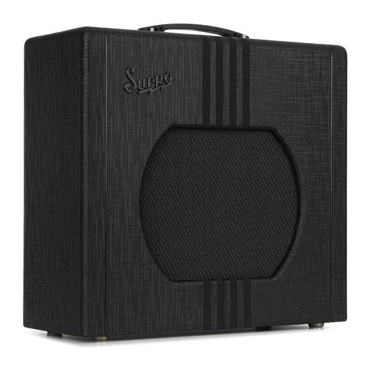 Supro Delta King 12 1 x 12-inch 15-watt Tube Combo Amp - Black and Black