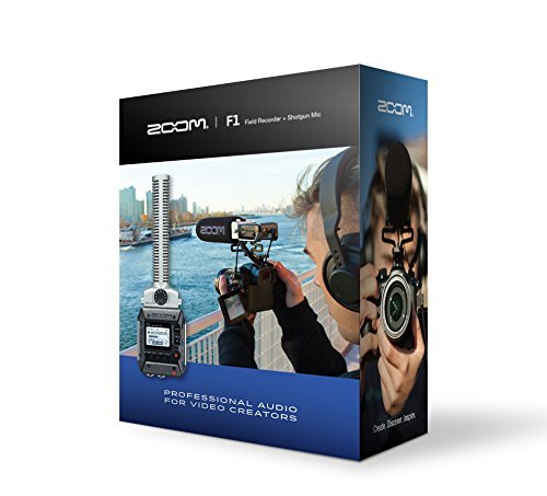 Zoom F1-SP On-Camera Microphone and Recorder, Audio for Video Recorder, Records to SD Card, Outputs to Camera, Battery Powered, Includes Shotgun Microphone