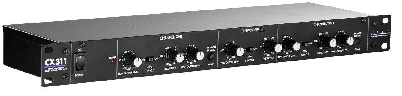ART CX311 2-Way Crossover with Subwoofer Output