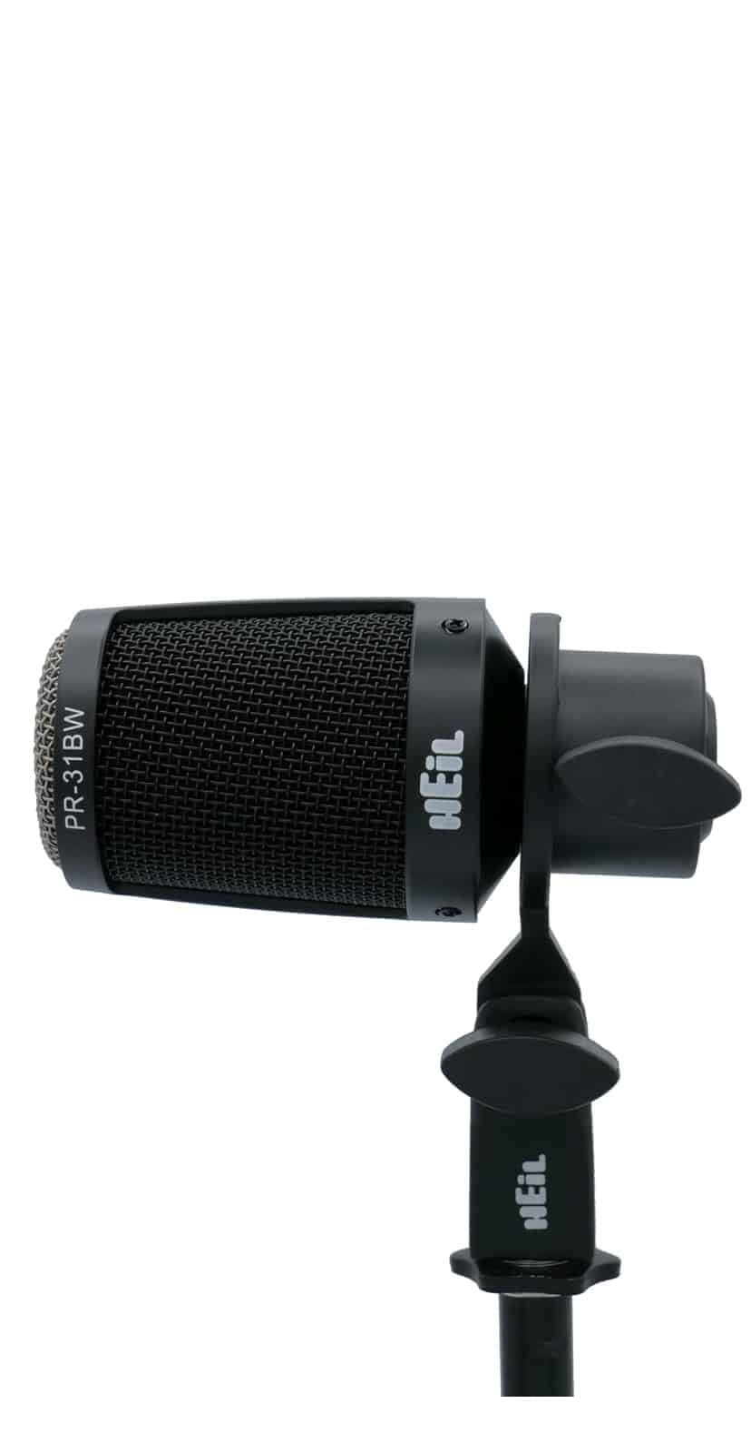 Heil Sound PR-31 BW All-Purpose Dynamic Microphone - Drum and Cymbal Microphone - Black