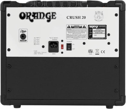 Orange Crush 20 Twin-Channel 20W Guitar Amplifier, Black