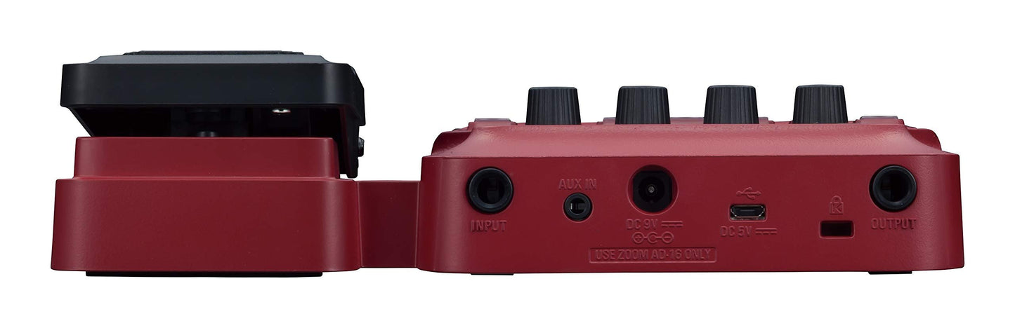 Zoom B1X Four Bass Multi-Effects Processor with Expression Pedal, with 70+ Built-in Effects, Amp Modeling, Looper, Rhythm Section, Tuner, Battery Powered