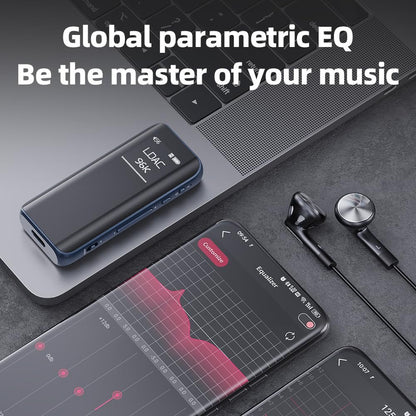 FiiO BTR15 Headphone Amps Bluetooth 5.1 Receiver High Resolution 384K/32Bit Native DSD256 USB DAC Supports LDAC/aptX HD/MQA for Smartphones/PC/Car/Home Audio