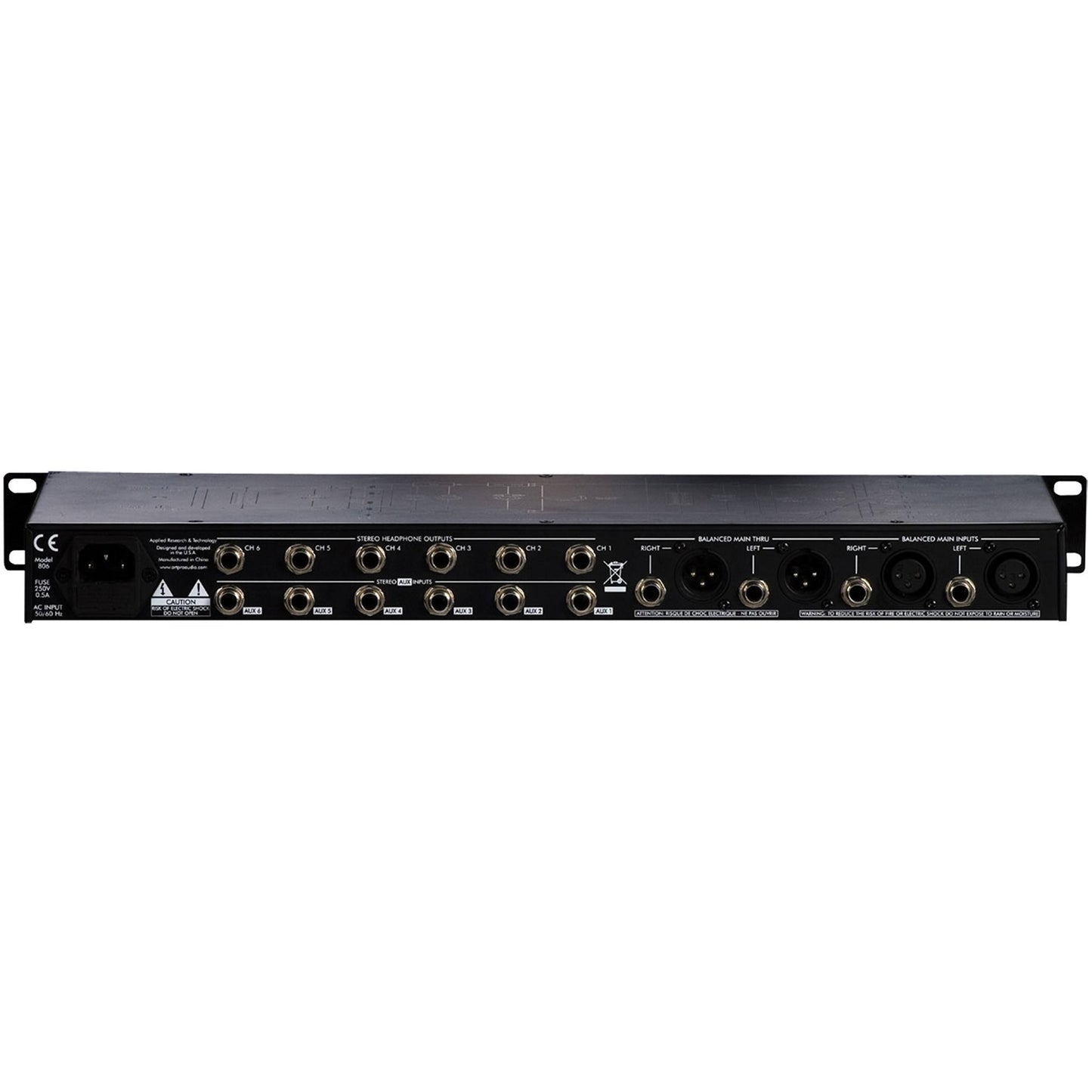 ART HeadAmp6 Pro 6 Channel Professional Headphone Amplifier With EQ