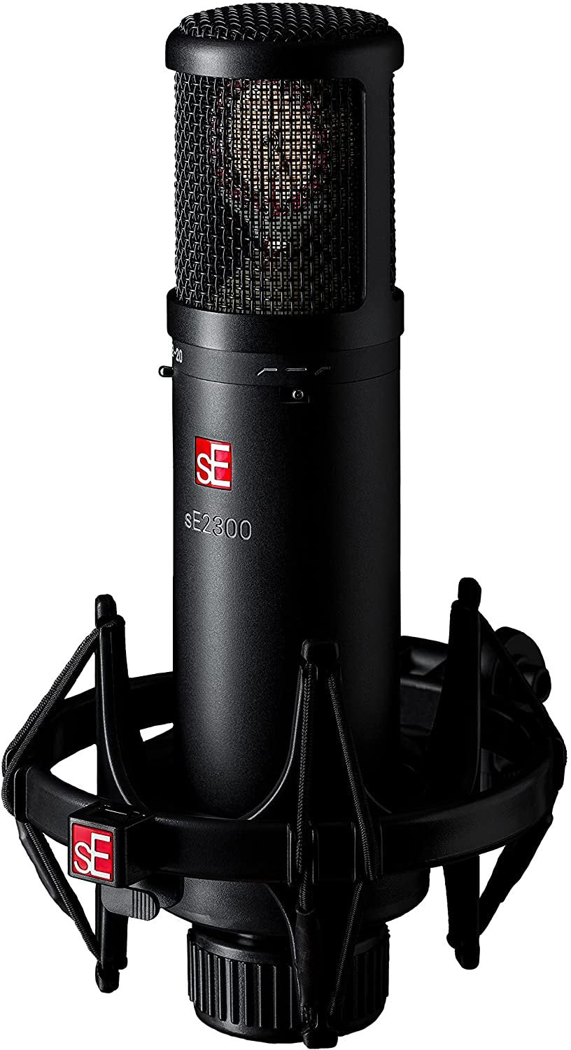 sE Electronics - 2300 Multi Pattern Large Diaphragm Condenser Mic with Shockmount and Filter