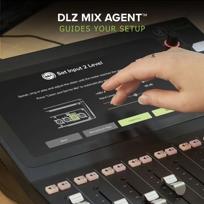 Mackie DLZ Creator Adaptive Digital Mixer for Podcasting, Streaming and YouTube with User Modes, Mix Agent Technology, Auto Mix, Onyx80 Mic Preamps