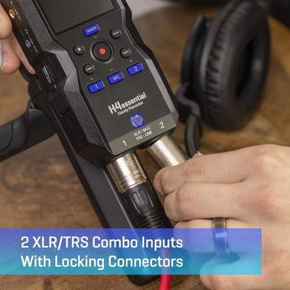 Zoom H4 Essential 4-Track Stereo Recorder with 32-Bit Float Recording, Stereo Microphones, 2 XLR/TRS Combo Inputs, USB Audio Interface, Accessible Design for Voice, Music, & Podcasting
