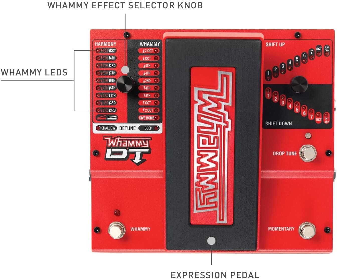 DigiTech Whammydtv-01 DT Drop Tune Guitar Effects Pedal