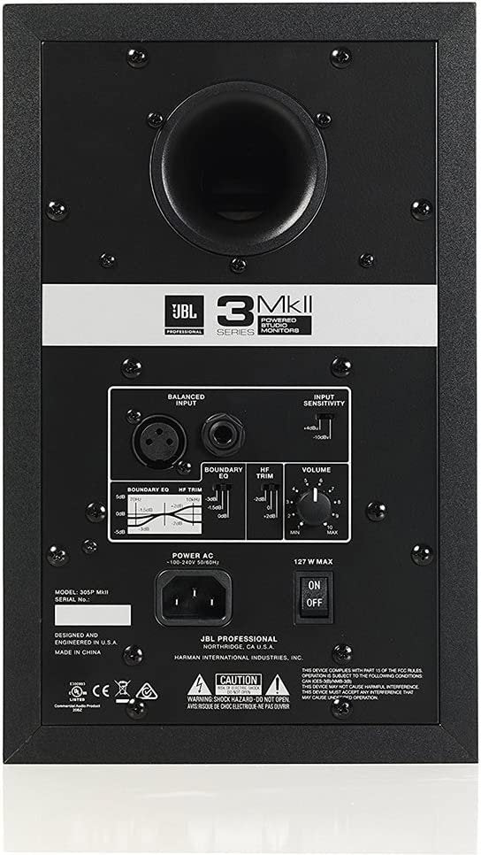 JBL Professional 305P MkII Next-Generation 5-Inch 2-Way Powered Studio Monitor, Sold as Pair