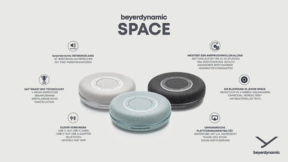 beyerdynamic Space Personal Bluetooth/USB Speakerphone (Charcoal)