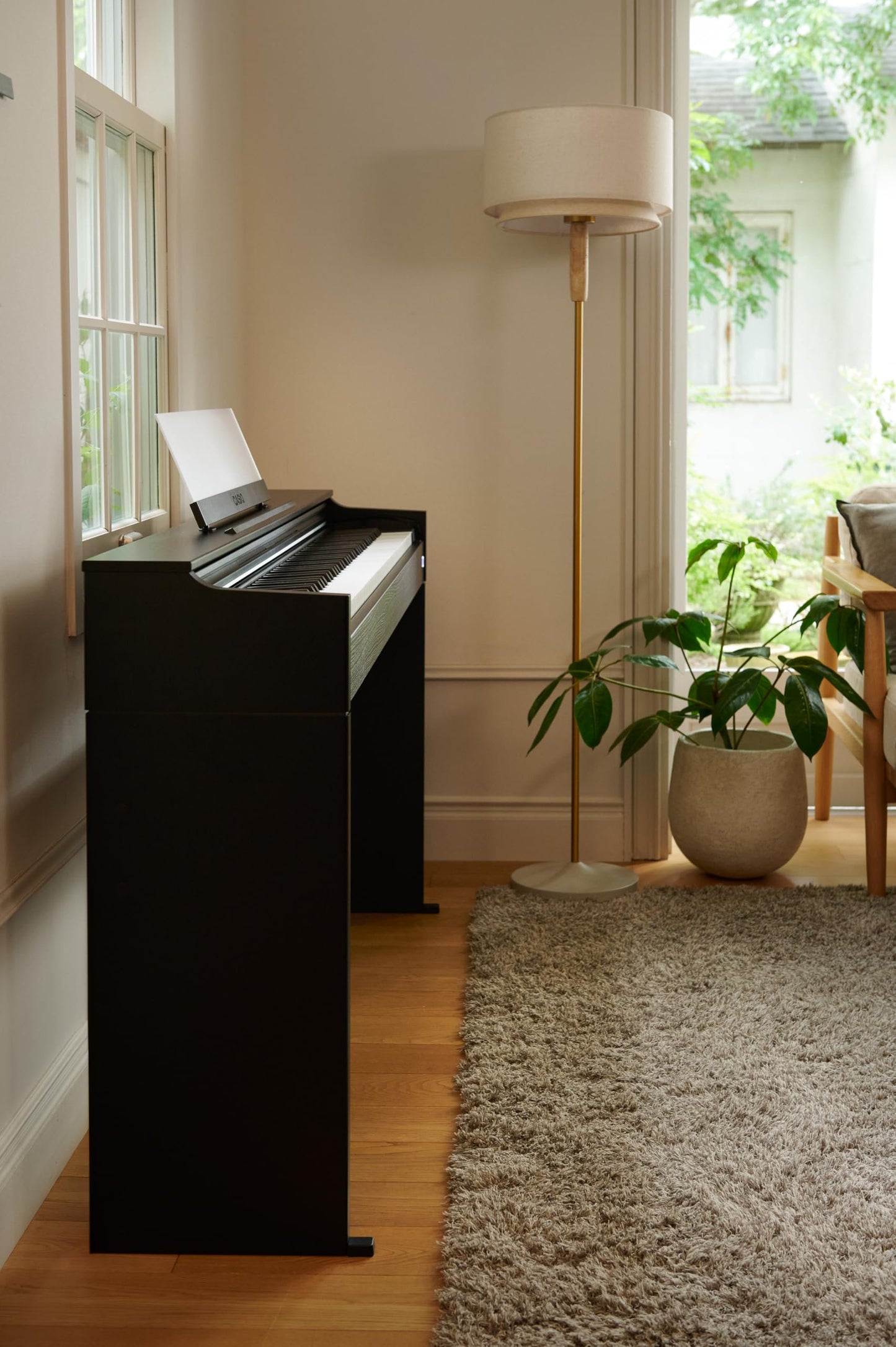 Casio CELVIANO AP-S200 Console Digital Piano, with 88 Weighted Keys, 19 Tones, 40W Speaker System, Bluetooth Audio/MIDI, USB, Rosewood Finish