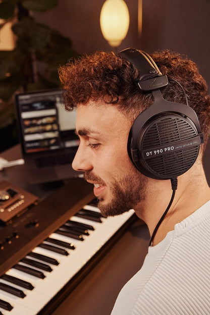 beyerdynamic DT 990 Pro 250 ohm Over-Ear Studio Headphones For Mixing, Mastering, and Editing