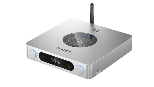 FiiO K13 R2R Desktop DAC & Headphone Amp, High-Fidelity 24Bit R2R DAC, Powerful 2400mW Output, LDAC Bluetooth Streaming, Dual Power Supply, 10-Band PEQ, Balanced XLR & RCA Audio Output (Silver)
