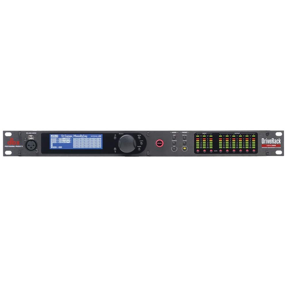 dbx DriveRack 260 2x6 I/O Loudspeaker Management System (Crossover, Graphic EQ, Parametric EQ, Auto-EQ, and Limiter)