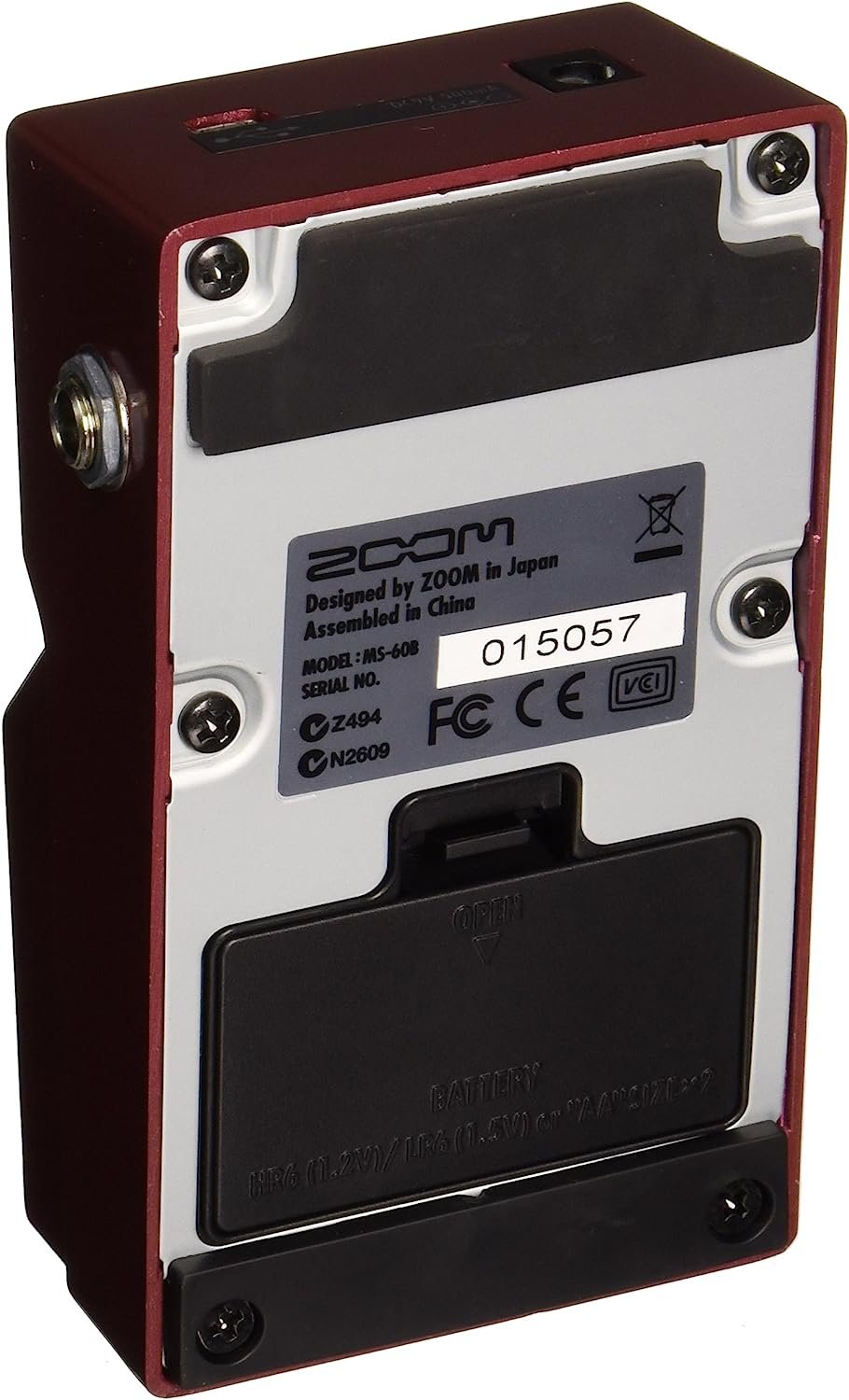 Zoom MS-60B MultiStomp Bass Guitar Effects Pedal, Single Stompbox Size, 58 Built-in effects, Tuner