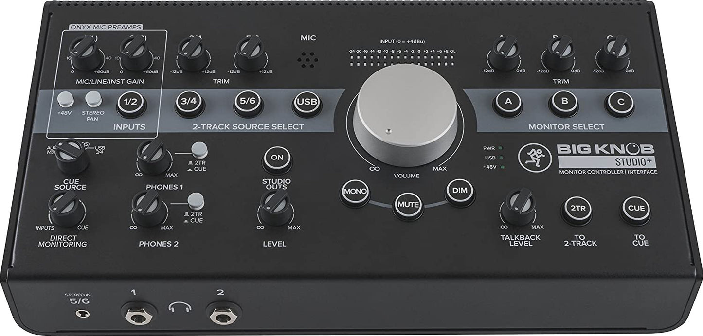 Mackie Big Knob Series, Passive 2x2 Studio Monitor Controller (BIG KNOB PASSIVE)