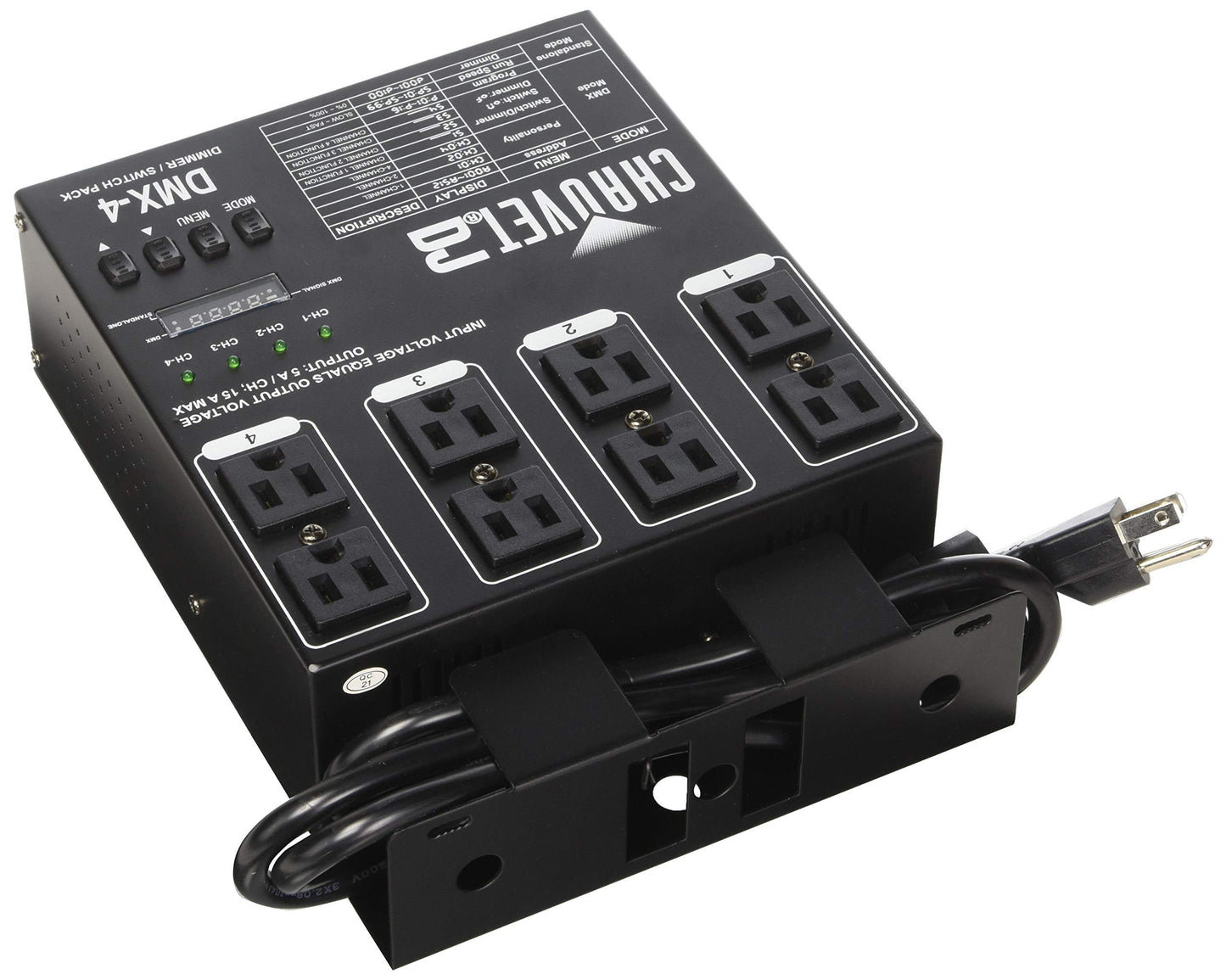 CHAUVET DJ DMX-4 LED Lighting Dimmer/Relay Pack | Lighting Accessories