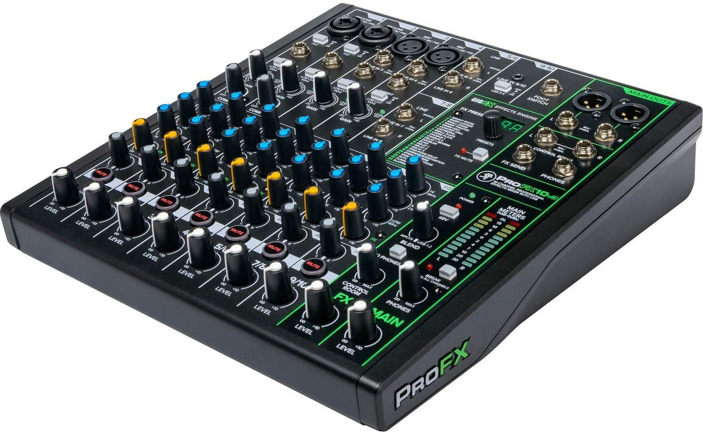Mackie ProFXv3 Series, 12-Channel Professional Effects Mixer with USB, Onyx Mic Preamps and GigFX effects engine - Unpowered (ProFX12v3)