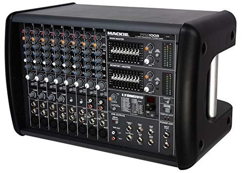 Mackie PPM1008 8-Channel, 1600-Watt Powered Desktop Mixer with Effects
