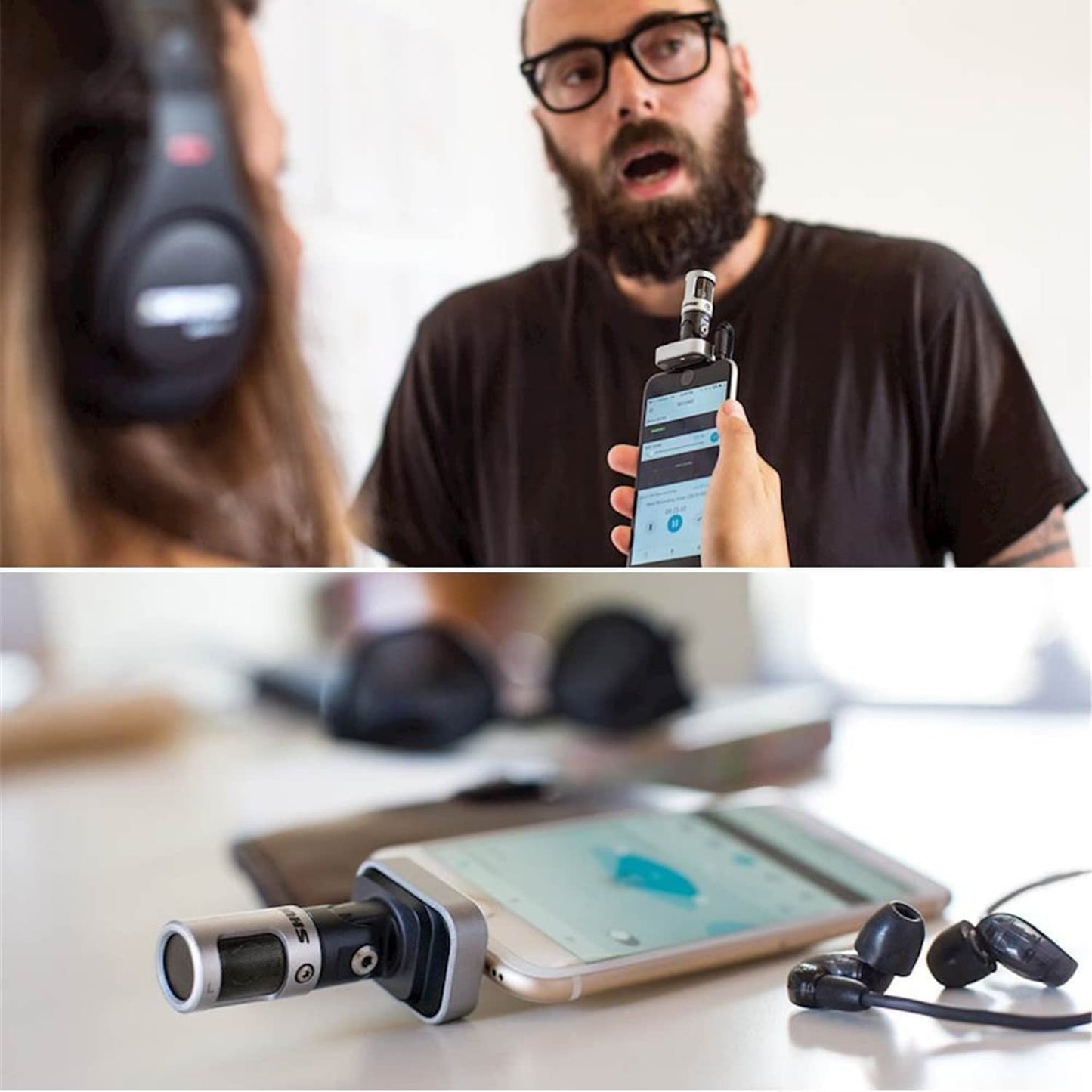 Shure Motiv MV88 Digital Stereo Condenser Microphone - Clips onto iOS Devices, Lightning Connector, Professional Sound Out of an iOS-Compatible Clip-on Mic