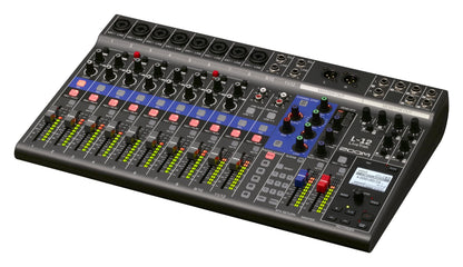 Zoom LiveTrak L-12 Digital Mixer & Multitrack Recorder, for Music, Podcasting, and More, 12-Input/ 14-Channel SD Recorder, 14-in/4-out USB Audio Interface, 5 Powered Headphone Outputs