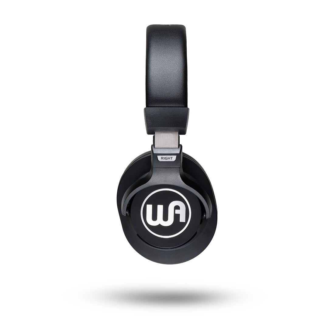 Warm Audio WA-HRT Headroom, Closed Studio Headphones (45 mm Neodymium Driver, Interchangeable Ear Pads, for Monitoring & Recording), Black