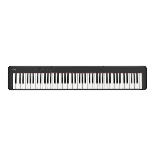 Casio CDP-S160 Portable Digital Piano with 88-Key Weighted Action, Sheet Music Stand, Power Supply, USB-MIDI and 10 tones, black (CDP-S160BK)
