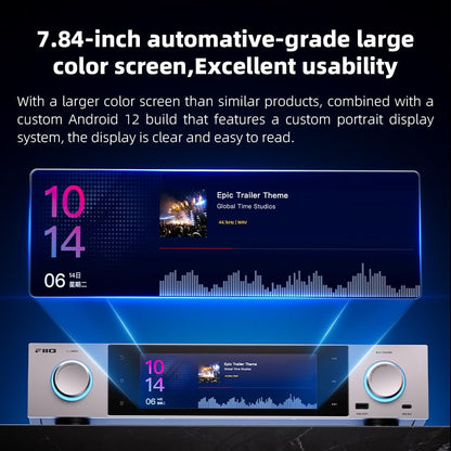 FiiO S15 Streamer Network Player Music Service, Android 12 Snapdragon 660, AKM DAC AK4191+AK4499EX, 7.84-inch Screen, HDMI/ARC DAC